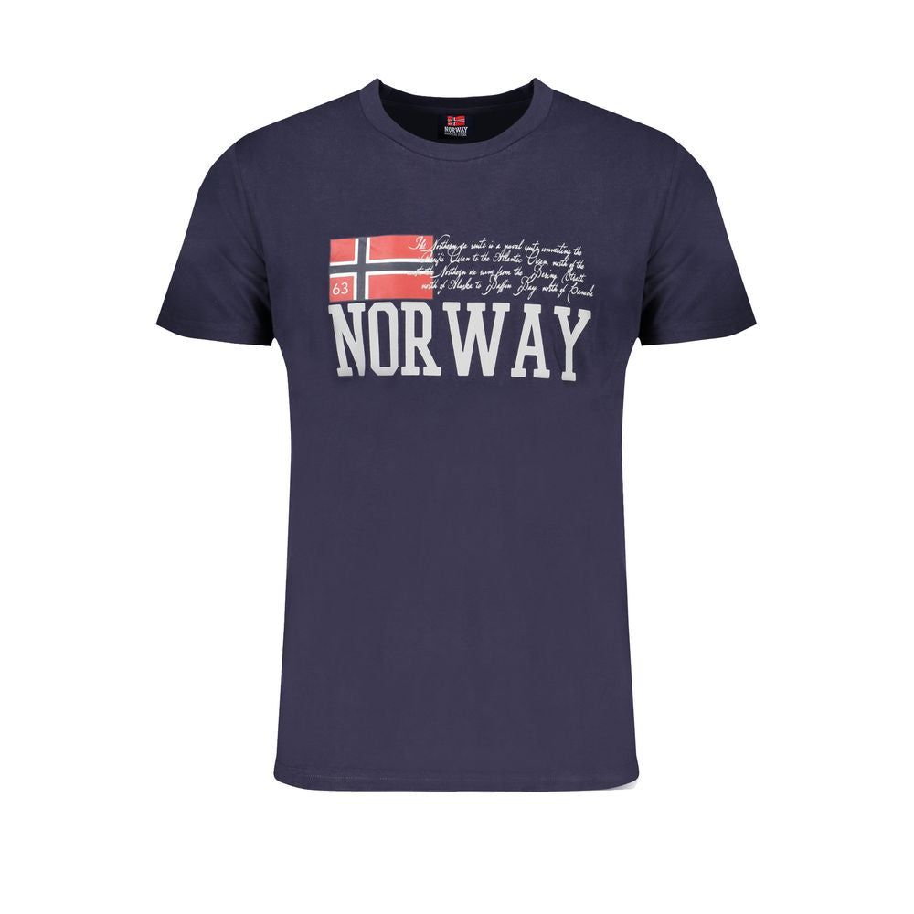 Norway 1963 Blue Cotton Mens T-Shirt Norway 1963