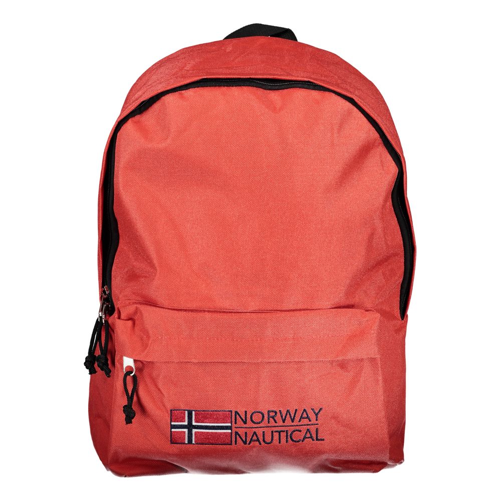 Front view with bag zipped and handles upright.