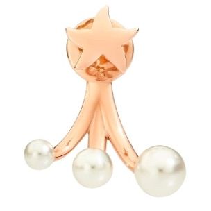 ORECCHINI DODO MOD. DHC2009RSTARWCP9R rose gold star and pearl earring design