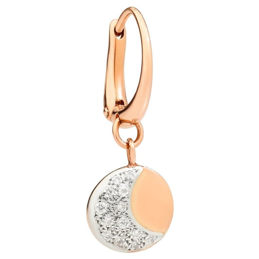 Elegant earring design - ORECCHINI DODO MOD. DHC2014MOSUNDB09R with crystal accents
