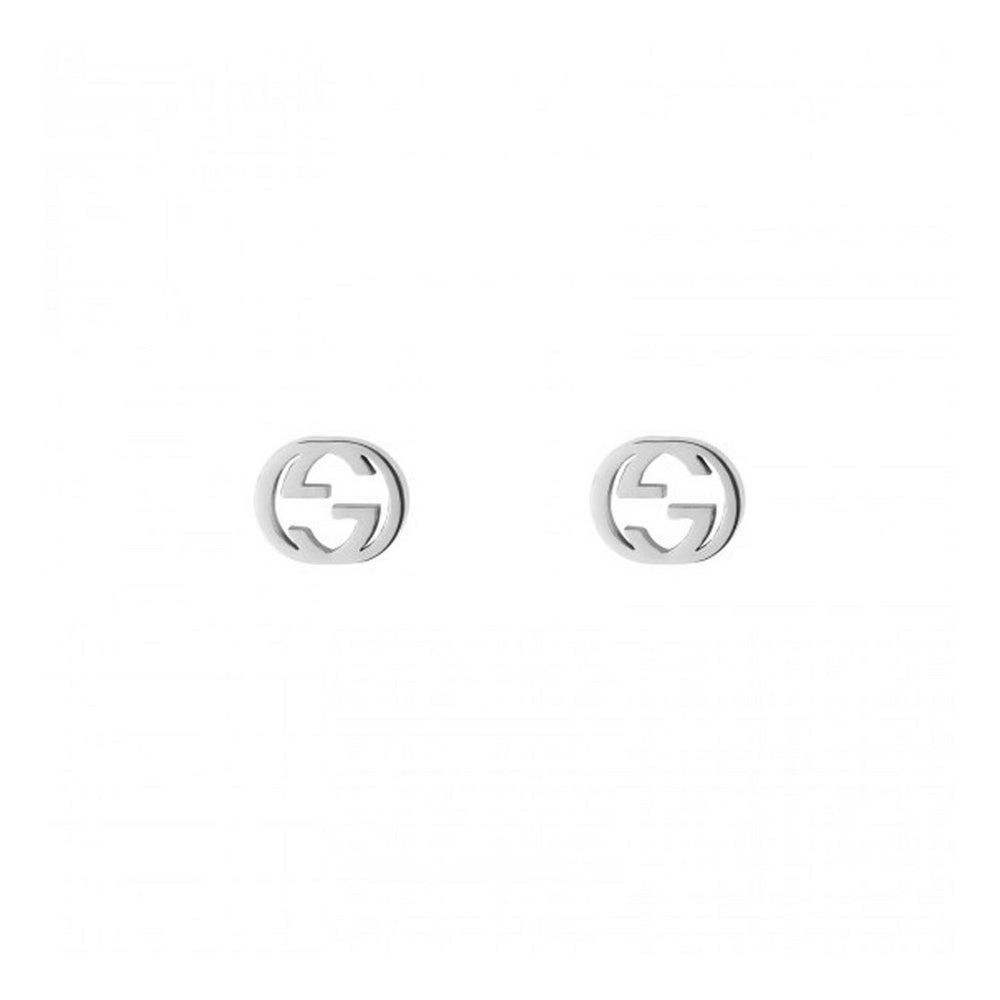 ORECCHINI GUCCI MOD. YBD662111002 - luxury silver Gucci earrings on white background