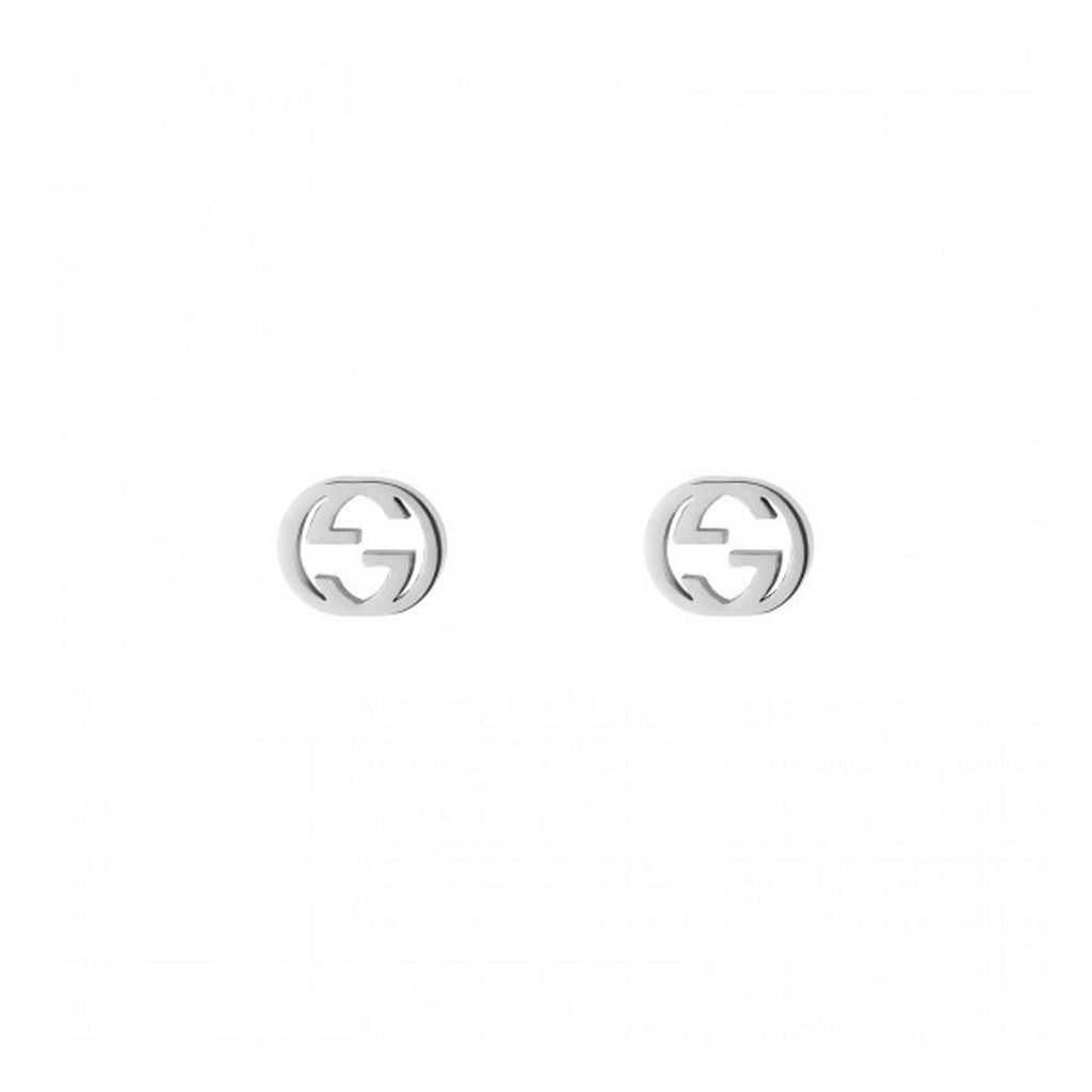 ORECCHINI GUCCI MOD. YBD662111002 - luxury silver Gucci earrings on white background