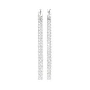 ORECCHINI GUESS MOD. JUBS02019JWRHT silver chain earrings.