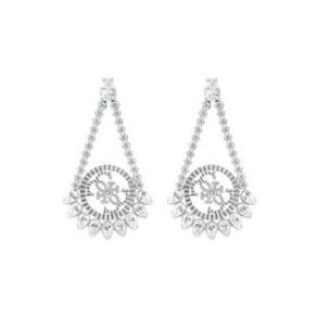 Alt Tag: ORECCHINI GUESS MOD. JUBS02022JWRHT silver earrings with intricate design