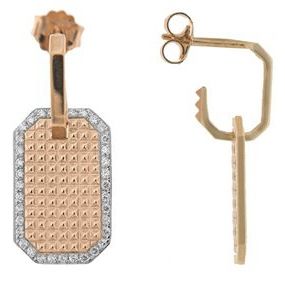 ORECCHINI RUE DES MILLE MOD. ORZ-009 RT BO DESIGNER FASHION JEWELLERY