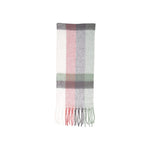 Only Gray Recycled Polyester Scarf with checkered design in various colors, made from 50% recycled materials for an eco-friendly fashion choice.