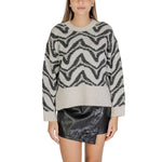 Only White Marabou Sweater - Women's Fall/Winter Knitwear with 78% Acrylic, 22% Polyester Composition