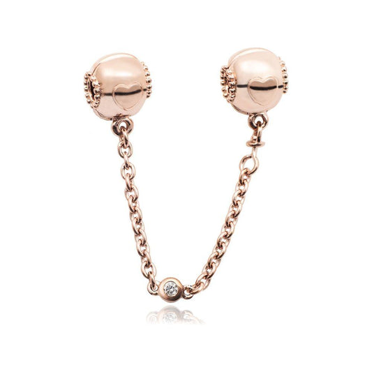 PANDORA CHARMS Mod. JEART SAFETY CHAIN DESIGNER FASHION JEWELLERY