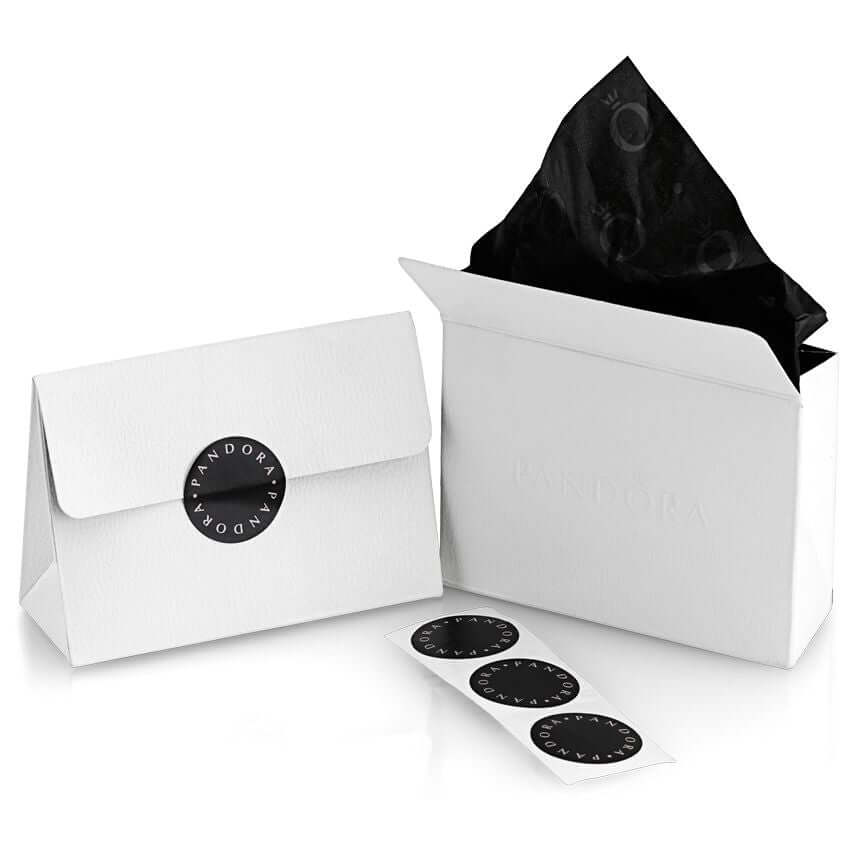 PANDORA JEWELRY Mod. 794060C01 packaging with box, envelope, and stickers included. Ideal for gift presentation.