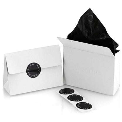 PANDORA JEWELRY Mod. 794060C01 packaging with box, envelope, and stickers included. Ideal for gift presentation.
