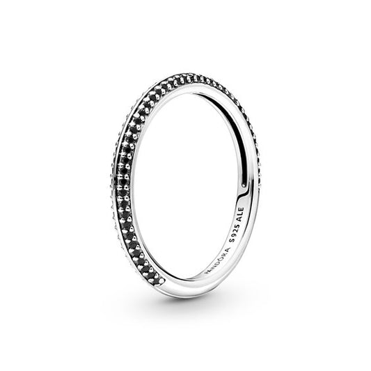 PANDORA JEWELS Mod. ME COLLECTION BLACK PAVE - RING - Size 50