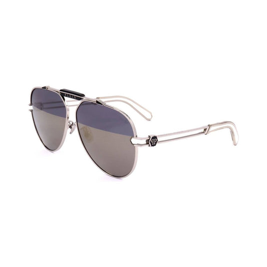 PHILIPP PLEIN SUNGLASSES Mod. SPP048M SHINY PALLADIUM