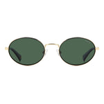 POLAROID MOD. PLD 6228_S_X unisex metal sunglasses with oval green lenses, front view.