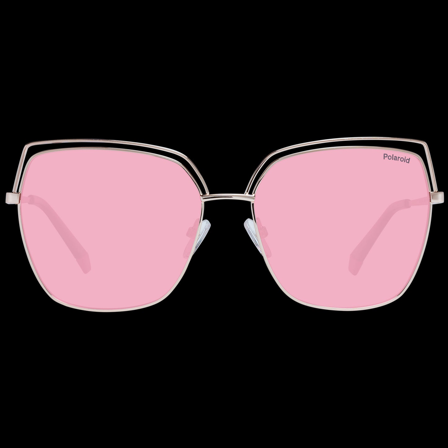 POLAROID MOD. PLD 4093_S 59DDB_0F stylish cat-eye sunglasses for women with pink lenses and metal frame.