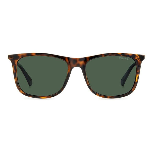 POLAROID MOD. PLD 4145_S_X tortoise shell sunglasses for gentlemen with green lenses.