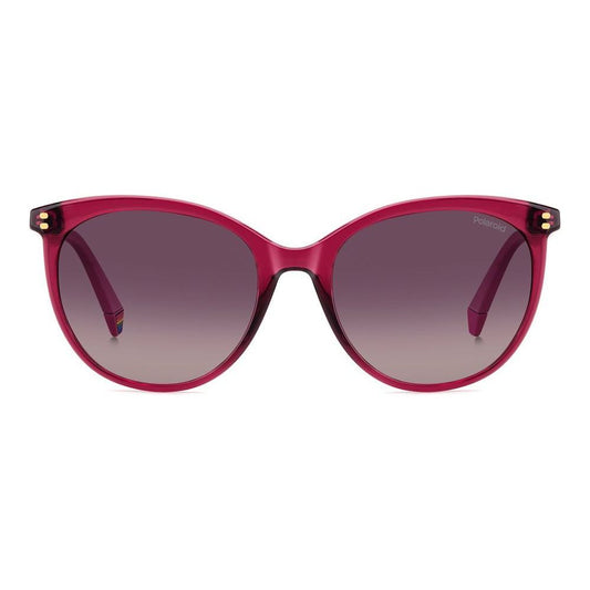 Red POLAROID MOD. PLD 6231_S ladies sunglasses made of polycarbonate material.