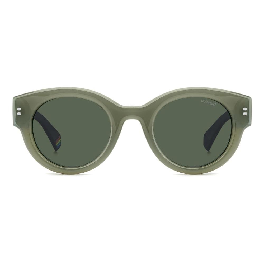 POLAROID MOD. PLD 6240_S_X unisex sunglasses in polycarbonate material, front view with green lenses.