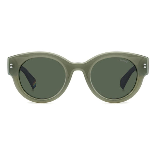 POLAROID MOD. PLD 6240_S_X unisex sunglasses in polycarbonate material, front view with green lenses.