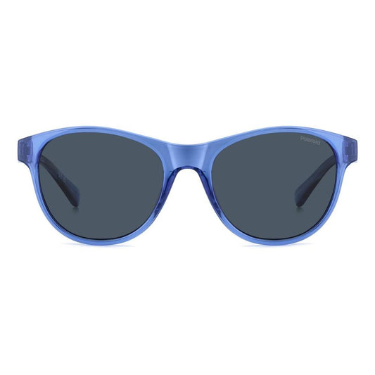 POLAROID MOD. PLD 8066_S unisex sunglasses in polycarbonate material, featuring a stylish blue frame design.
