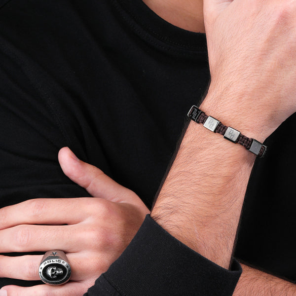 POLICE JEWELS JEWELRY Mod. PEAGB0001207 DESIGNER FASHION JEWELLERY
