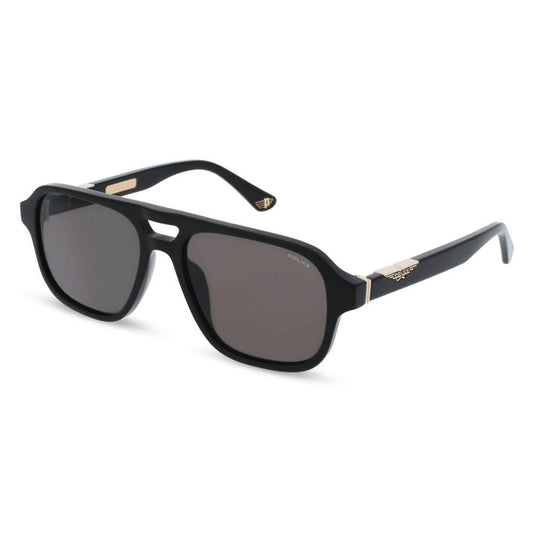 POLICE MOD. SPLL83 unisex acetate sunglasses in black with sleek design and stylish look