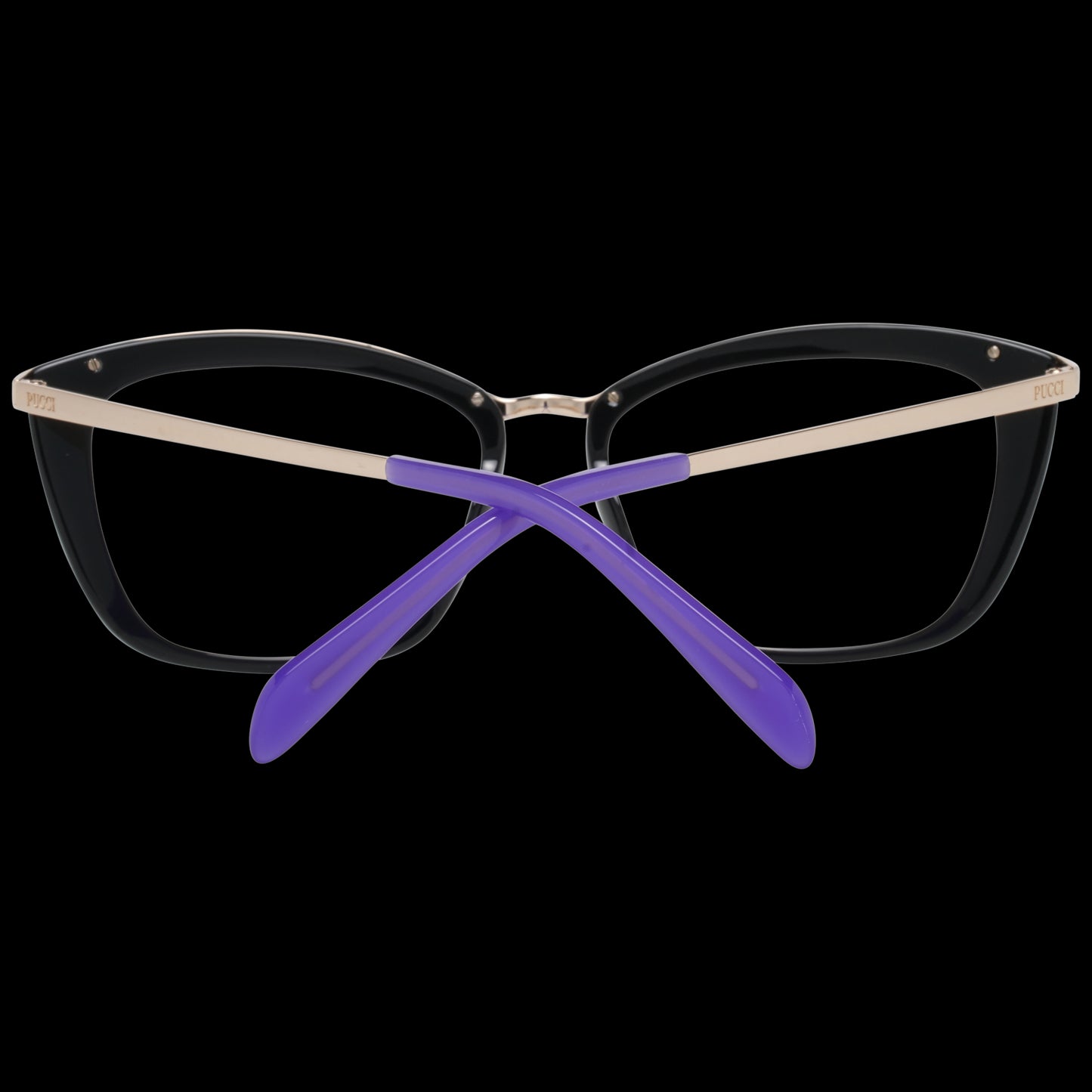 PUCCI MOD. EP5093 54005 lady's eyeglasses with black frame and purple temples