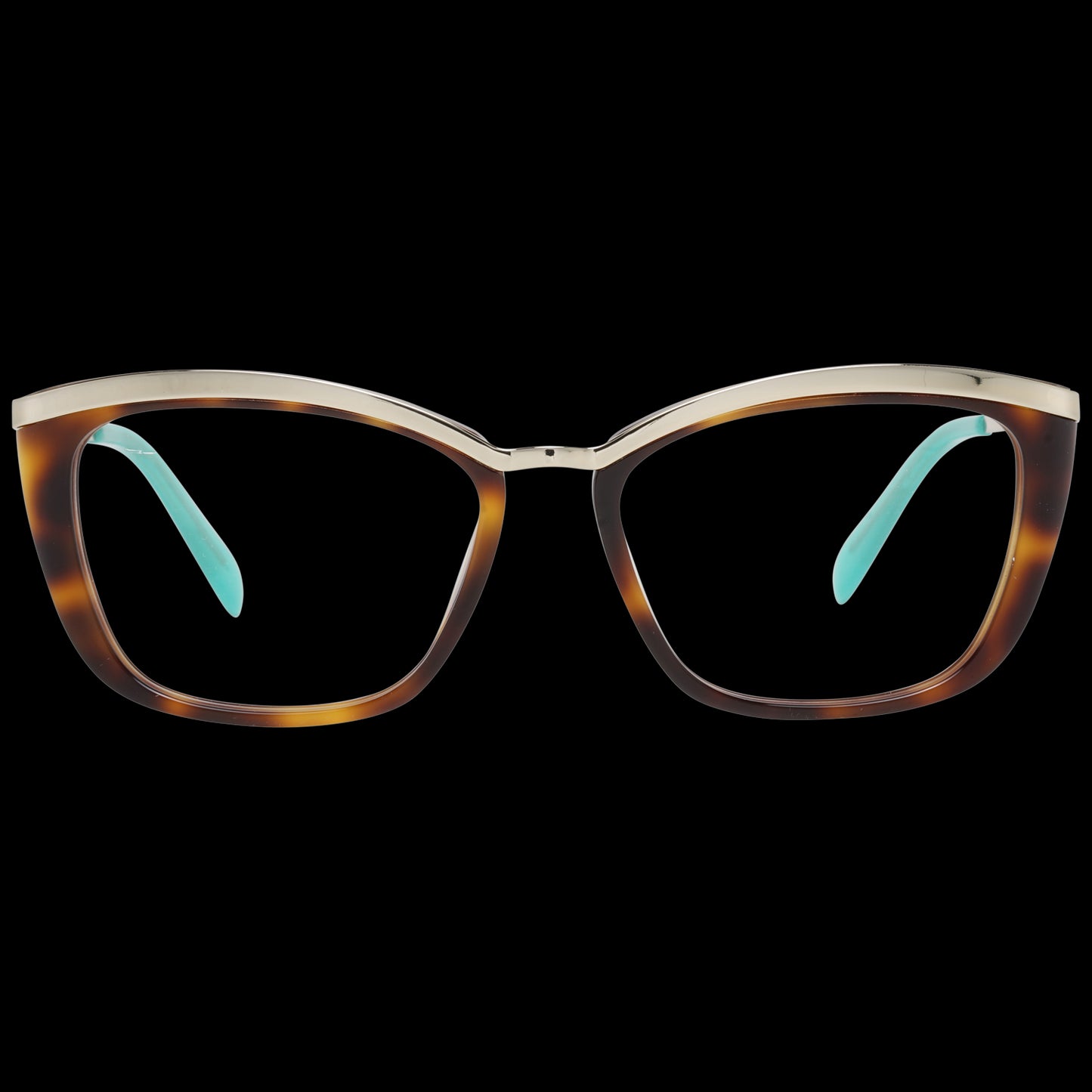 PUCCI MOD. EP5093 54052 women's glasses with stylish tortoiseshell frame and turquoise arms.