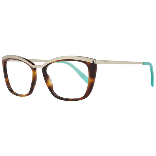 PUCCI MOD. EP5093 54052 elegant lady eyeglasses with tortoiseshell frame and turquoise arms.