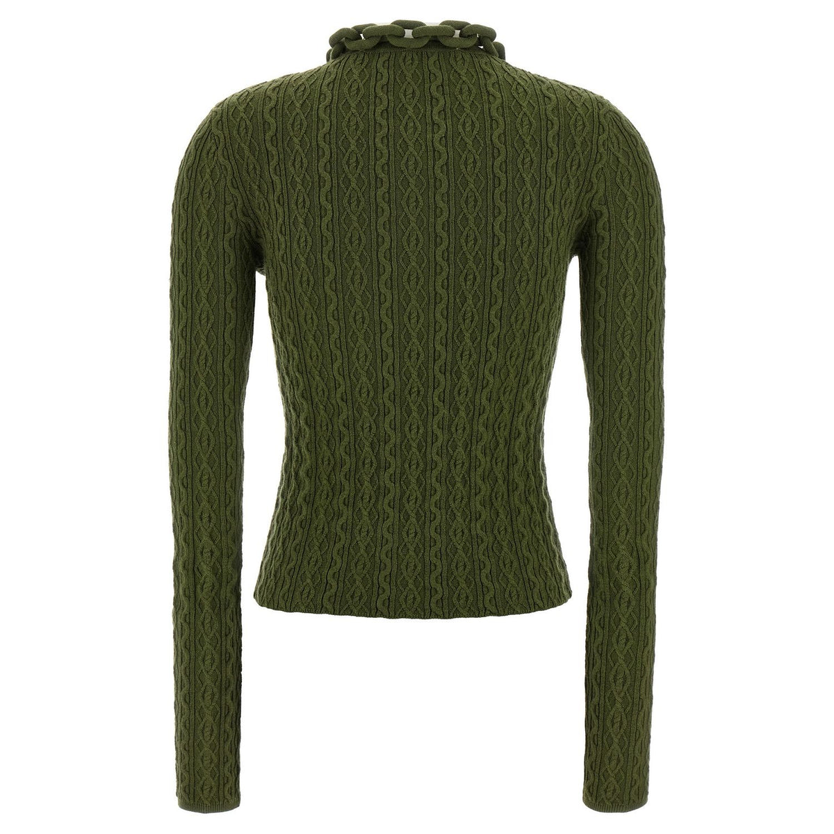 Paco Rabanne Bicolor Wool Cardigan