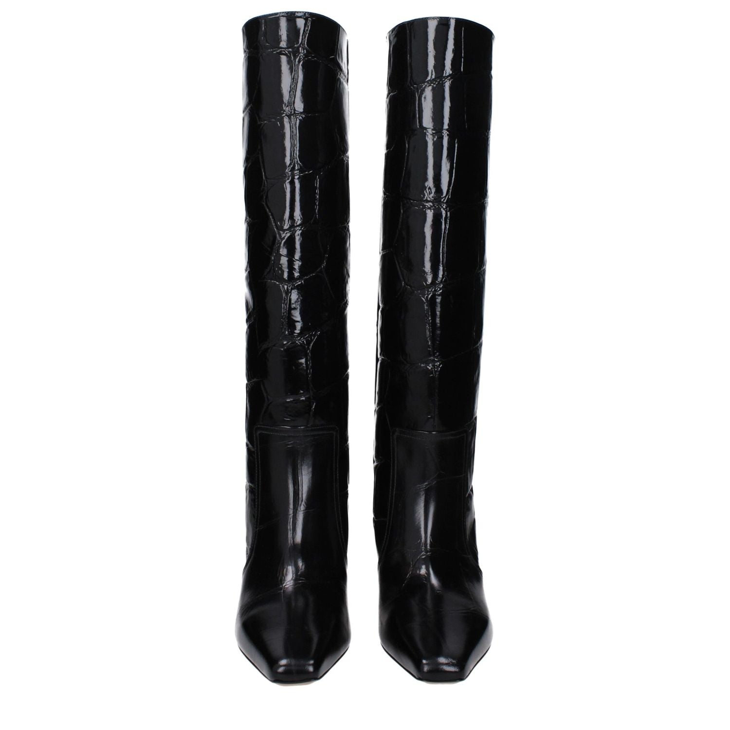 Paris Texas Black Leather Boots