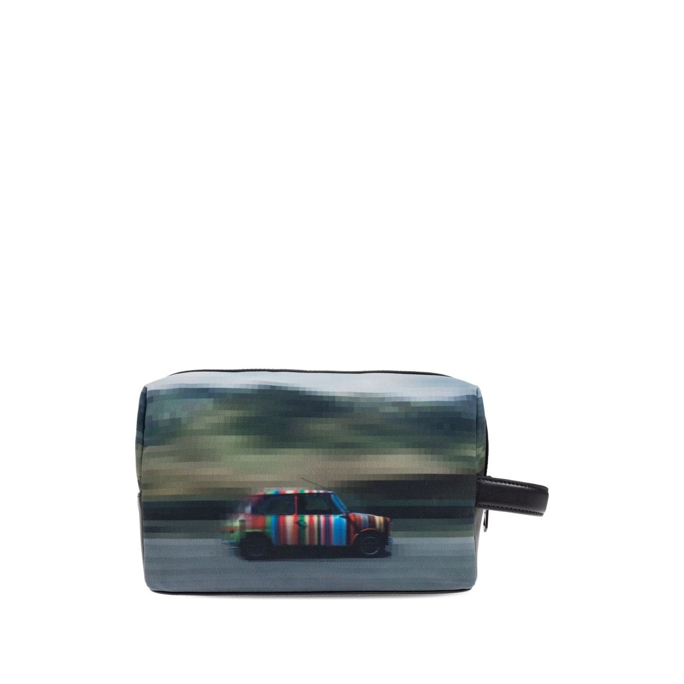 Paul Smith Recycled Polyester 'Pixelated Mini' Washbag