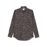 Paul Smith Shirts MultiColour floral pattern, long sleeves, button fastening, classic collar printed shirt.