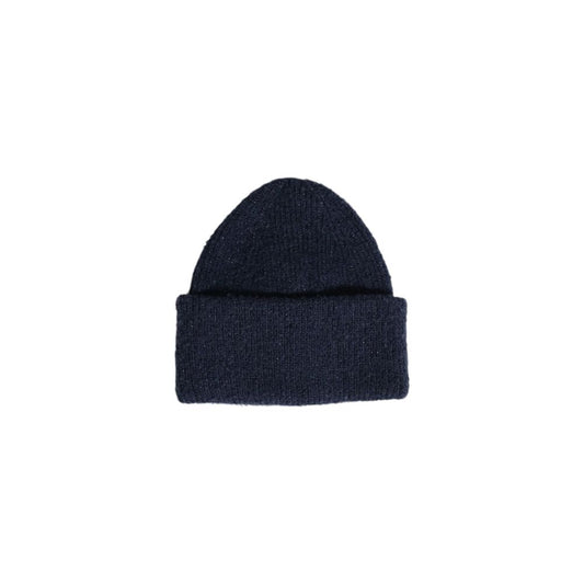 Pieces Blue Recycled Polyester Caps Baseball Hat, sustainable winter beanie with sparkle, 95% recycled polyester, fashion accessory