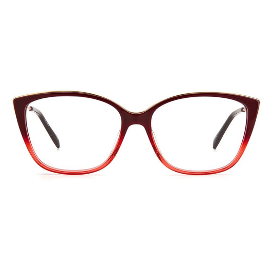 Front view of Pierre Cardin Bicolor Acetate Frames in SHD Burgu color, women's eyewear model P.C.-8497-L39 with dimensions 55/15/140 mm.