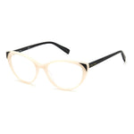 Pierre Cardin Black And White Acetate Frames, ivory and black eyeglasses for women, model P.C.-8501-0XR, lens bridge temple size 53/17/140 mm