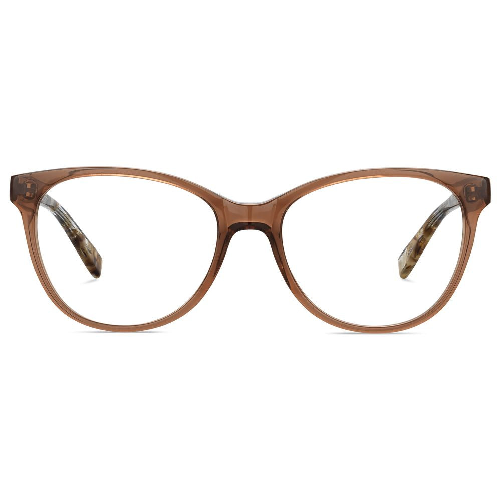 Pierre Cardin Brown Acetate Frames for Women, model P.C.-8476-09Q, 54/17/140 mm, elegant brown acetate finish