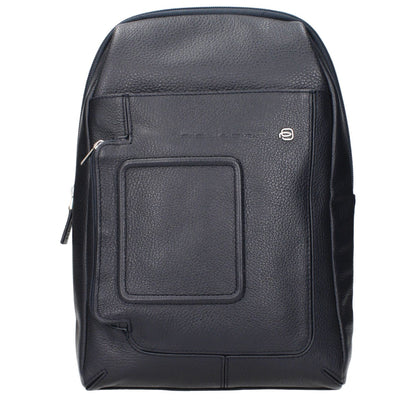 Piquadro Blue Leather Crossbody Bag