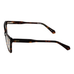 Side view of Polaroid Brown Women Glasses Frame in cat eye style with eco acetate full-rim and demo lenses