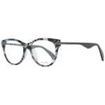Police Elegant Grey Full-Rim Women's Eyeglasses with chic design, durable plastic frame, and comfortable spring hinges.