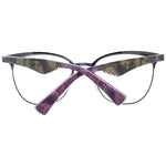 Police Purple Women Glasses Frame with plastic full-rim design, purple color, and spring hinge for women, size 51-19-140.