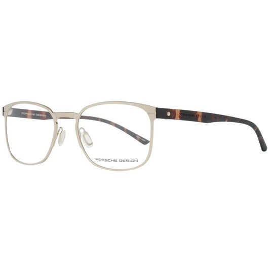 Porsche Gold Titanium Glasses (Frames) P8353-54B, luxury gold eyewear with titanium frame, size 54/19/145 mm for men.