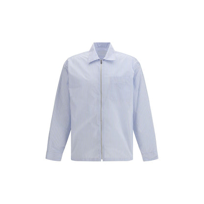Prada Blue Polyamide Pattern Shirt 1728,72470364320,Blue,Clothing,L,M,Men,New with tags,Pattern - Shirts - Clothing,Prada,S,Shirts - Clothing