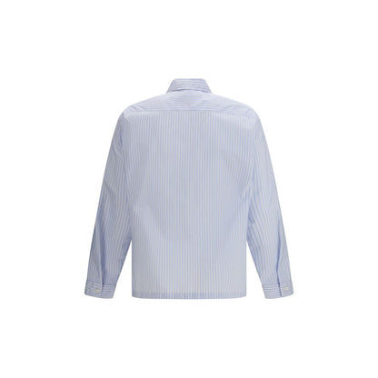 Prada Blue Polyamide Pattern Shirt 1728,72470364320,Blue,Clothing,L,M,Men,New with tags,Pattern - Shirts - Clothing,Prada,S,Shirts - Clothing