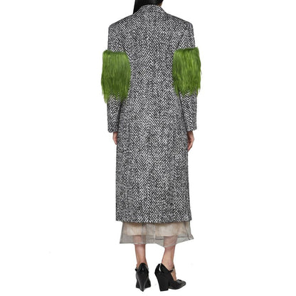 Prada Gray Wool False