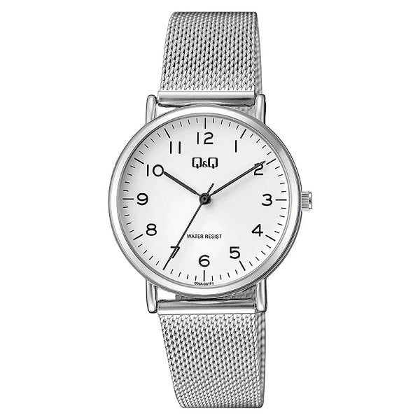 Alt Tag: Q&Q Mod. LADY ONLY TIME wristwatch with 3 ATM water resistance and mesh strap in official box
