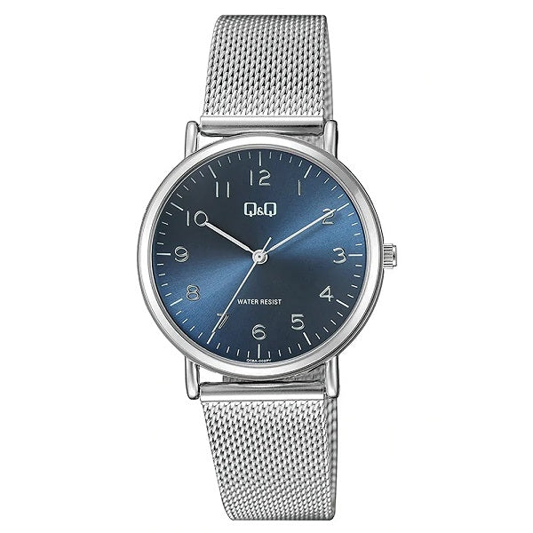 Q&Q Mod. LADY ONLY TIME wristwatch, water resistant, 35mm metal case, quartz movement, mesh strap, official packaging.