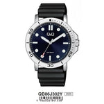 Q&Q ATTRACTIVE Mod. QB86J302Y wristwatch, 5 ATM water resistant, quartz movement, mineral dial, 44mm metal case, gent's watch.