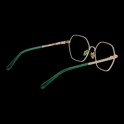 SCOTCH & SODA MOD. SS1025 53405 elegant lady's eyeglasses with green and gold frame, side view, stylish optics for women