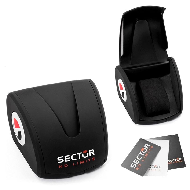 Alt Tag: SECTOR Mod. 240 official packaging box and documents for wristwatch