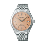 SEIKO PRESAGE Mod. CLASSIC watch with silver bracelet and copper dial